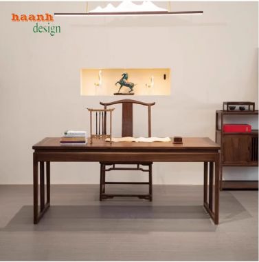 Bàn làm việc gỗ tự nhiên – Thiết kế sang trọng, chất lượng cao-BLG 017