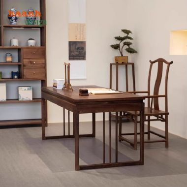 Bàn làm việc gỗ tự nhiên – Thiết kế sang trọng, chất lượng cao-BLG 017