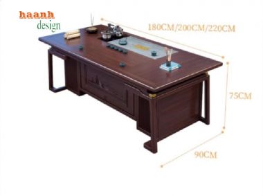 Bàn ghế làm việc gỗ gụ - Giải pháp hoàn hảo cho không gian-BLG 010