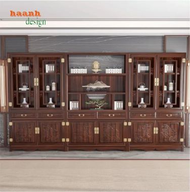 Đẹp mắt và bền bỉ với bàn làm việc gỗ gụ tự nhiên-BLG 012