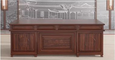 Đẹp mắt và bền bỉ với bàn làm việc gỗ gụ tự nhiên-BLG 012