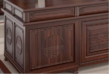 Đẹp mắt và bền bỉ với bàn làm việc gỗ gụ tự nhiên-BLG 012