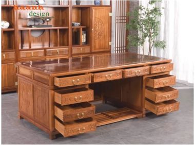 Bàn làm việc gỗ giả cổ sản phẩm cho lãnh đạo cao cấp BLG 002