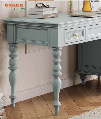 Bàn làm việc kèm giá sách gỗ sồi cao cấp chuẩn châu Âu-PLT 006