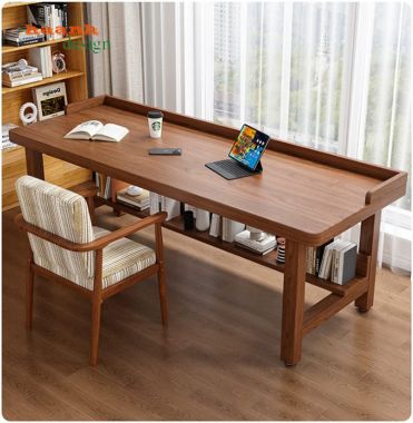 Bàn làm việc gỗ tự nhiên hiện đại cho mọi gia đình BLH 001