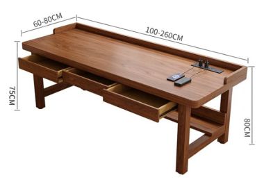 Bàn làm việc gỗ tự nhiên hiện đại cho mọi gia đình BLH 001
