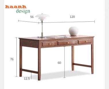 Bàn làm việc gỗ tự nhiên hiện đại cho mọi gia đình BLH 001
