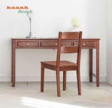 Bàn làm việc gỗ tự nhiên hiện đại cho mọi gia đình BLH 001