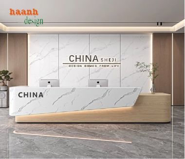 Quầy lễ tân khách sạn hiện đại – Thiết kế theo yêu cầu-QLK 016