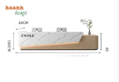 Quầy lễ tân khách sạn hiện đại – Thiết kế theo yêu cầu-QLK 016