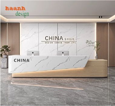 Quầy lễ tân khách sạn hiện đại – Thiết kế theo yêu cầu-QLK 016