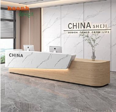 Quầy lễ tân khách sạn hiện đại – Thiết kế theo yêu cầu-QLK 016