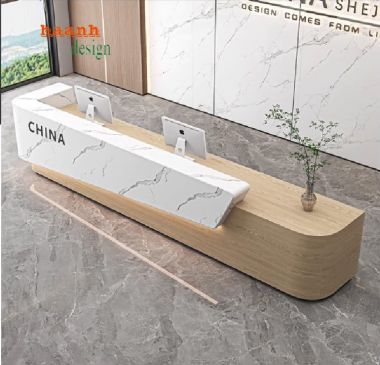 Quầy lễ tân khách sạn hiện đại – Thiết kế theo yêu cầu-QLK 016