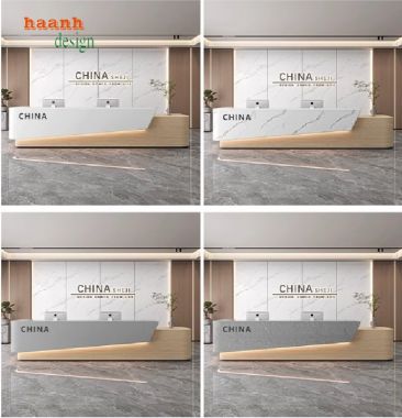 Quầy lễ tân khách sạn hiện đại – Thiết kế theo yêu cầu-QLK 016