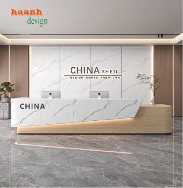 Quầy lễ tân khách sạn hiện đại – Thiết kế theo yêu cầu-QLK 016