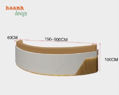 Quầy tiếp tân khách sạn chuẩn thẩm mỹ – Bền đẹp theo thời gian-QLK 015