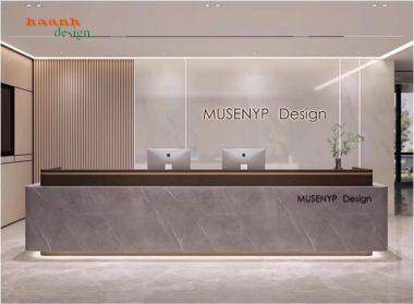 Top mẫu bàn lễ tân văn phòng đẹp, sang trọng xu hướng 2025-QLT 017