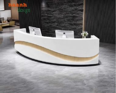 Quầy lễ tân công ty đẹp, hiện đại cho mọi doanh nghiệp-QLT 013
