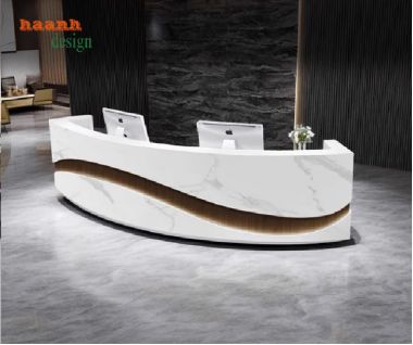 Quầy lễ tân công ty đẹp, hiện đại cho mọi doanh nghiệp-QLT 013