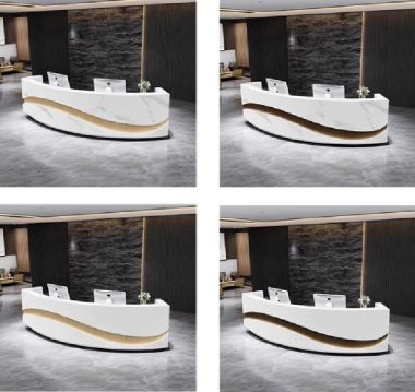 Quầy lễ tân công ty đẹp, hiện đại cho mọi doanh nghiệp-QLT 013