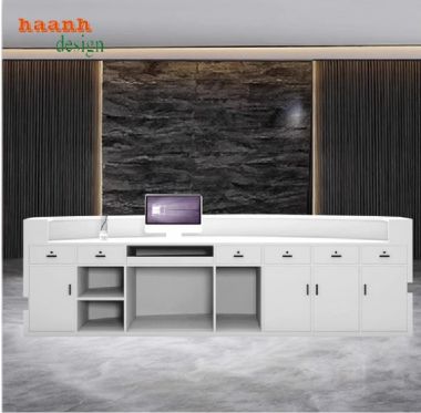 Quầy lễ tân công ty đẹp, hiện đại cho mọi doanh nghiệp-QLT 013