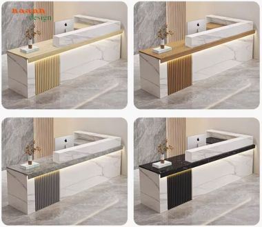 Quầy tiếp tân đẹp – Giải pháp hoàn hảo cho văn phòng hiện đại-QLT 018