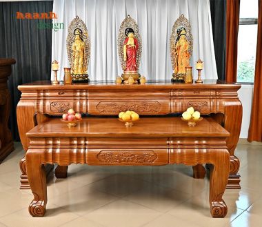 Lựa chọn sập thờ gỗ hương cho không gian thờ cúng-STG 005