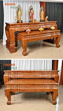 Lựa chọn sập thờ gỗ hương cho không gian thờ cúng-STG 005