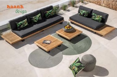 Bộ bàn ghế gỗ ngoài trời Teak – Vẻ đẹp bền bỉ theo năm tháng-SNT 015