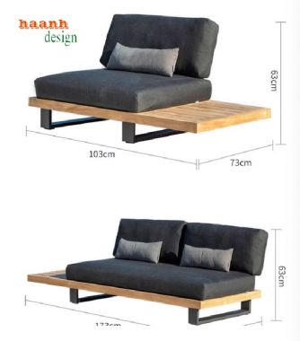 Bộ bàn ghế gỗ ngoài trời Teak – Vẻ đẹp bền bỉ theo năm tháng-SNT 015