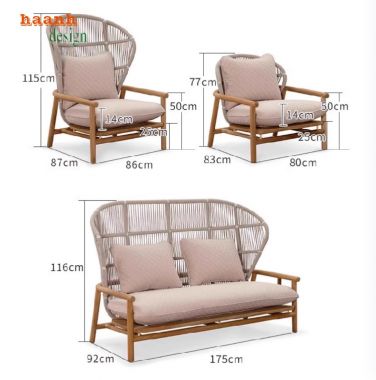 Tuyệt vời bàn ghế gỗ teak ngoài trời cho không gian sống-SNT 013