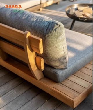 Bàn ghế sofa ngoài trời gỗ Teak – bền đẹp theo năm tháng-SNT 015