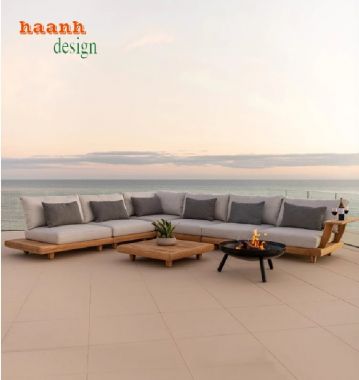 Bàn ghế sofa ngoài trời gỗ Teak – bền đẹp theo năm tháng-SNT 015