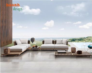 Mẫu ghế gỗ ngoài trời đẹp bằng gỗ Teak nhập khẩu cao cấp-SNT 016