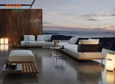 Mẫu ghế gỗ ngoài trời đẹp bằng gỗ Teak nhập khẩu cao cấp-SNT 016