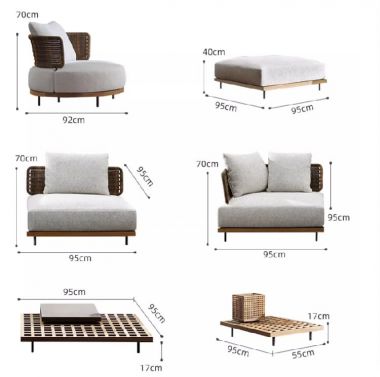 Mẫu ghế gỗ ngoài trời đẹp bằng gỗ Teak nhập khẩu cao cấp-SNT 016