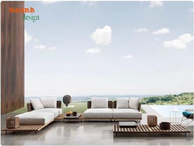 Mẫu ghế gỗ ngoài trời đẹp bằng gỗ Teak nhập khẩu cao cấp-SNT 016