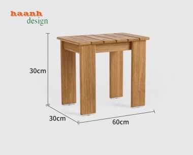 Sofa ngoài trời gỗ Teak tự nhiên cho không gian đẹp. SNT 005