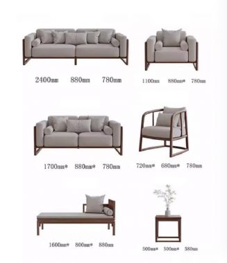 Bàn ghế gỗ óc chó phòng khách – Đẳng cấp cho không gian sống-SFH 017