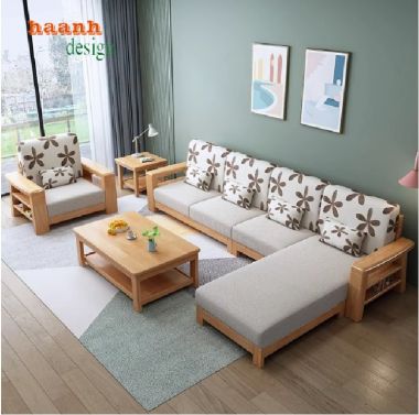 Bàn Ghế Sofa Gỗ Sồi Phòng Khách– Phong Cách Mộc Cho Nhà Việt-SFH 014
