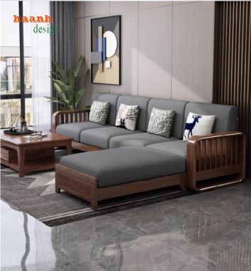 Sofa phòng khách gỗ sồi – Chất lượng từ gỗ nhập khẩu Mỹ & Nga-SFH 015