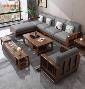 Sofa phòng khách gỗ sồi – Chất lượng từ gỗ nhập khẩu Mỹ & Nga-SFH 015