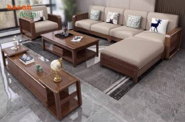 Sofa phòng khách gỗ sồi – Chất lượng từ gỗ nhập khẩu Mỹ & Nga-SFH 015