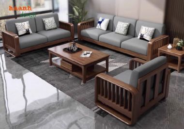 Sofa phòng khách gỗ sồi – Chất lượng từ gỗ nhập khẩu Mỹ & Nga-SFH 015