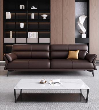 Khám phá bộ ghế sofa văn phòng bằng gỗ sồi bọc da Hàn Quốc-VFVP 016