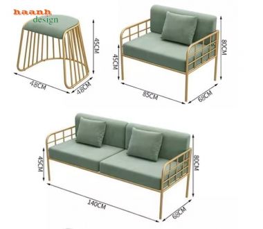 Mẫu bàn ghế sắt phòng khách đẹp thiết kế hiện đại, bền chắc-SFS 011