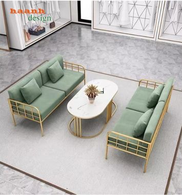 Mẫu bàn ghế sắt phòng khách đẹp thiết kế hiện đại, bền chắc-SFS 011