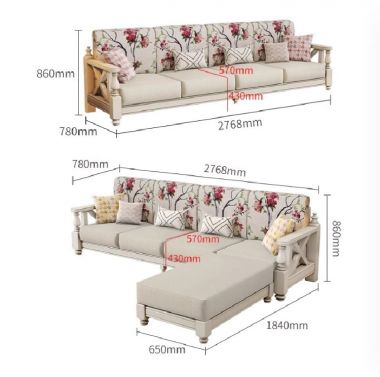 Khám phá vẻ đẹp của sofa gỗ tân cổ điển phòng khách-FSC 008