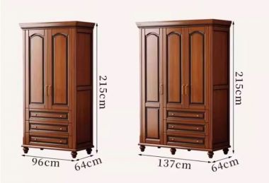 Mẫu tủ áo tân cổ điển gỗ sồi cao cấp chuẩn châu Âu-TAT 010