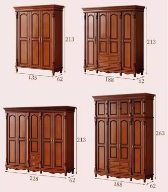 Mẫu tủ áo tân cổ điển gỗ sồi cao cấp chuẩn châu Âu-TAT 010